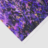 Papier Mousseline Champs de lavande d'art très violet (Détail)