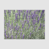 Papier Mousseline Champs de lavande violet Floral (Recto)