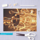 Papier Mousseline Chandelier Shabby Bling 1 Or (Artisanat)