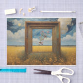 Papier Mousseline Chanson Sur Fleurs Roses Branche Découpage (Artisanat)