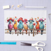 Papier Mousseline Chanter le long du Tissu (Artisanat)