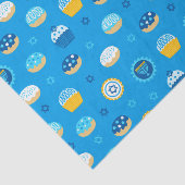 Papier Mousseline Chanukah étoile juive Cupcakes bleu (Détail)