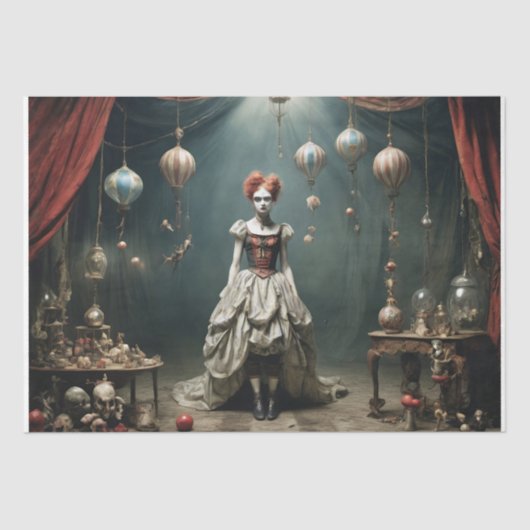 Papier Mousseline Chaos théâtral de l'Absurde - Découpage" (Recto)