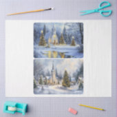 Papier Mousseline Chapelle de Noël (Artisanat)