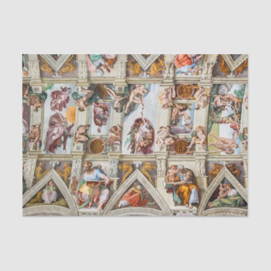 Papier Mousseline Chapelle Sixtine Michelangelo - Vatican, Rome, Ita (Recto)