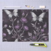Papier Mousseline Chardons et Papillons (Artisanat)