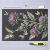 Papier Mousseline Chardons et Papillons (Artisanat)