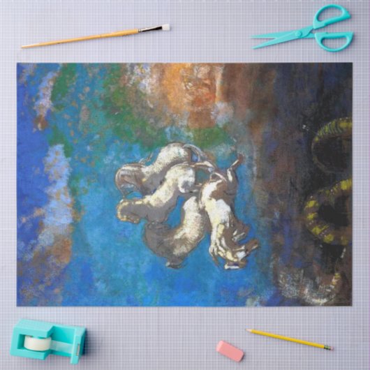 Papier Mousseline Chariot d'Apollon, Redon (Artisanat)