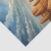 Papier Mousseline Chariot en bois ancien occidental dans la prairie  (Détail)