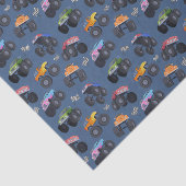 Papier Mousseline Chariots Monster Decoupage Fête d'anniversaire (Détail)