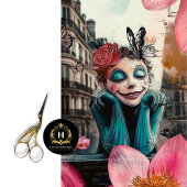 Papier Mousseline Charmant Gothique Paris Gargoyle Découpage