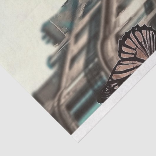 Papier Mousseline Charmant Gothique Paris Gargoyle Découpage (Détail)