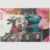 Papier Mousseline Charmant Gothique Paris Gargoyle Découpage (Recto)