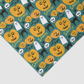 Papier Mousseline Charme Halloween Citrouilles fantôme Éffrayant (Détail)