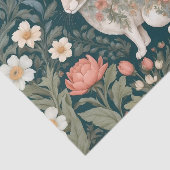 Papier Mousseline Charme Rabbit William Morris Inspiré Floral (Détail)