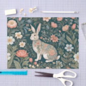 Papier Mousseline Charme Rabbit William Morris Inspiré Floral (Artisanat)