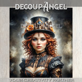 Papier Mousseline Charme Steampunk #1 Découpage