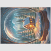 Papier Mousseline Charming Christmas ball holly berry tissue paper (Recto)