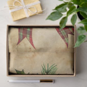 Papier Mousseline Charming Christmas wreath tissue paper rustic tone (Cadeau)