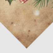 Papier Mousseline Charming Christmas wreath tissue paper rustic tone (Détail)