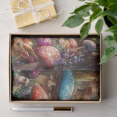 Papier Mousseline Charming Wonderland Tea Scene Crafting Decoupage (Cadeau)