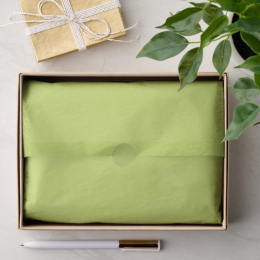 Papier Mousseline Chartreuse (Cadeau)