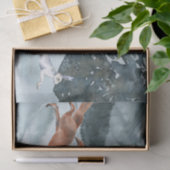 Papier Mousseline Chasse au renard Paysage hivernal Aquarelle (Cadeau)