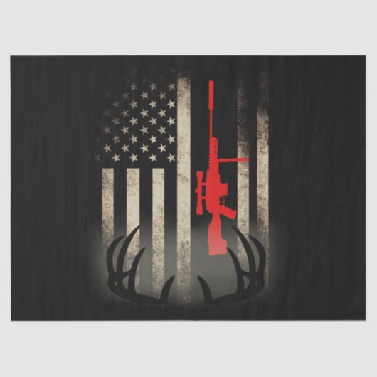 Papier Mousseline Chasse aux cerfs (Recto)