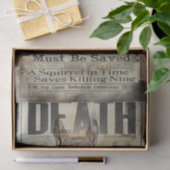 Papier Mousseline Chasse aux écureuils Annonce Vintage Découpage (Cadeau)