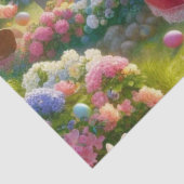 Papier Mousseline Chasse aux oeufs Enfants à Pâques (Détail)