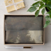 Papier Mousseline Chasseur dans un paysage rural (Andreas Achenbach) (Cadeau)