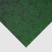 Papier Mousseline Chasseur Vert Élégant Motif Succulent Découpage (Détail)