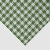 Papier Mousseline Chasseur Vert En vichy Papier Tissu Plaid (Détail)