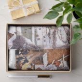 Papier Mousseline Chasseurs dans la neige, Pieter Bruegel l'Ancien (Cadeau)