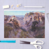 Papier Mousseline Chasseurs de chevaux sauvages, 1913 par Charles Ma (Artisanat)