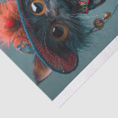 Papier Mousseline Chat à haute mode4 (Détail)
