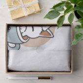Papier Mousseline Chat adorable en Mug Conception de vacances - Chat (Cadeau)