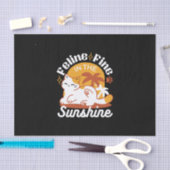 Papier Mousseline Chat adorable se relaxer au soleil - Animal de com (Artisanat)