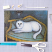 Papier Mousseline Chat Angora, Morris Hirshfield (Artisanat)