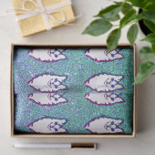 Papier Mousseline Chat Angora turc - Angora bleu (Cadeau)