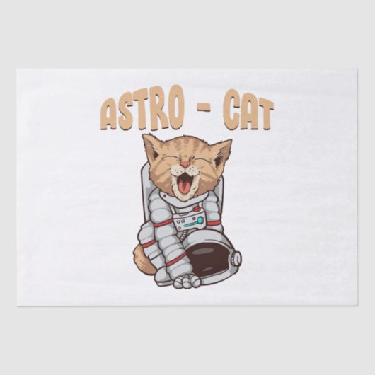 Papier Mousseline Chat Astro (Recto)