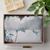 Papier Mousseline Chat avec Plante tomate (1931) par Hiroaki Takahas (Cadeau)