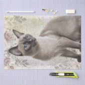 Papier Mousseline Chat birman Floral Chat Kitten (Artisanat)