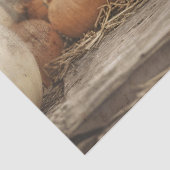 Papier Mousseline Chat blanc Vintage Automne Citrouille Découpage (Détail)