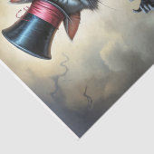 Papier Mousseline Chat Cheshire Cirque Victorien - Découpage (Détail)