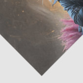 Papier Mousseline Chat Cheshire Imaginaire Victorien - Découpage (Détail)