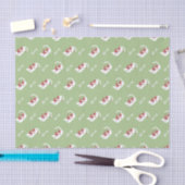 Papier Mousseline Chat couché et Motif d'os de poisson I (Artisanat)