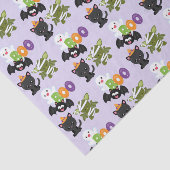 Papier Mousseline Chat de Cute Halloween, bat, mummy et ghost (Détail)