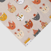 Papier Mousseline Chat de fête (Détail)