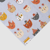 Papier Mousseline Chat de fête (Détail)